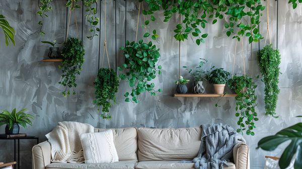 Décorez votre intérieur avec des fausses plantes tombantes artificielles